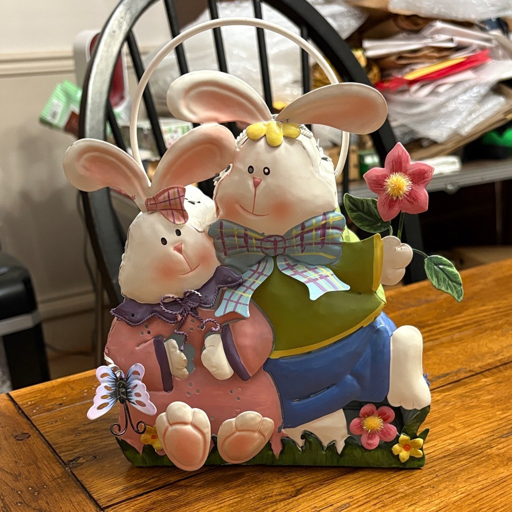 Home Interiors Bunny tea light holder
